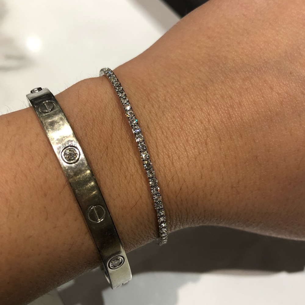 Silver Crystal Bracelet